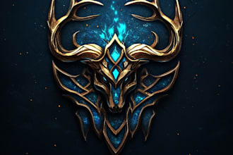 design medieval, fantasy, rpg gaming logo