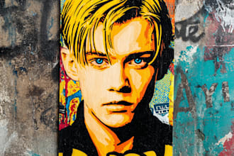 create custom street graffiti pop art or urban character