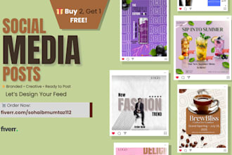 design instagram post design, instagram carousel, social media posts and ads