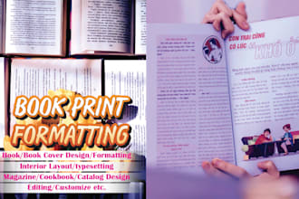 book design, formatting and layout design for KDP print