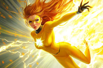 draw you a dc or marvel style comic book superhero character