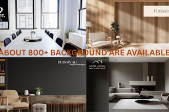 design a high quality personalized zoom virtual background