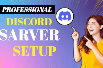 create and setup a professional discord server