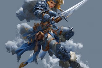 illustrate your ttrpg oc, vtm, fantasy, dnd character art