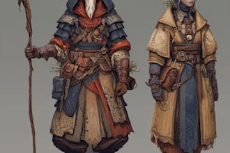 create a fantastic dnd character art