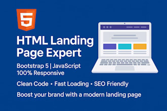 convert figma to html landing page responsive bootstrap5