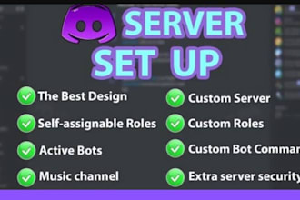 develop discord bot create full discord setup for games and blockchain
