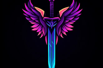create a fantasy, rpg, nft or sci fi game logo template