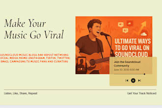 run effective soundcloud ads to promote soundcloud track music to go viral