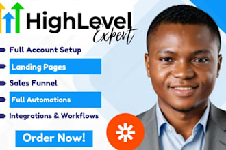 setup your gohighlevel automation go highlevel sales funnel go high level course
