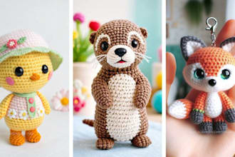 create unique amigurumi and crochet patterns for PDF or etsy