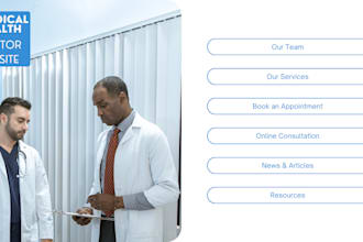 build a modern medical, healthcare, or doctor website