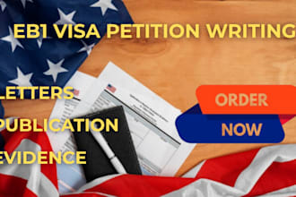 write and prepare eb1 petition letters, publications, and documentation