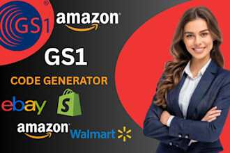create gs1 barcodes and labels for amazon uae UK USA au ca