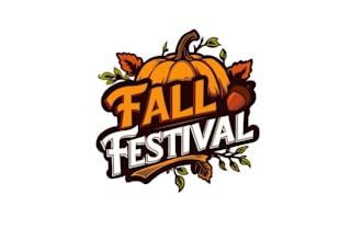 design fall festival church event logo
