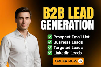 do b2b lead generation, prospect email list building