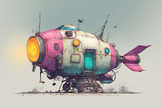 create high quality 3d character art fantasy art, sci fi art