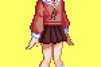 make fighting game style pixel art