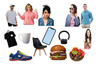 do background removal, cut out, crop or resize images