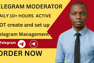 be your telegram moderator and telegram crypto group manager