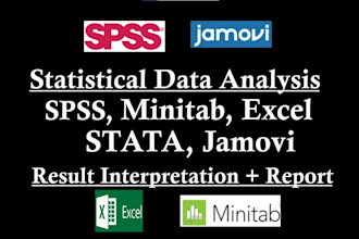 do data analysis interpretation on spss and excel