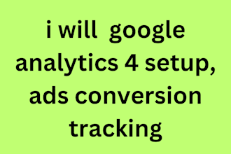 google analytics 4 setup, ads conversion tracking