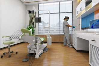 redesign 3d dentist hospital interior,room,office,patient,surgery,cgi,render