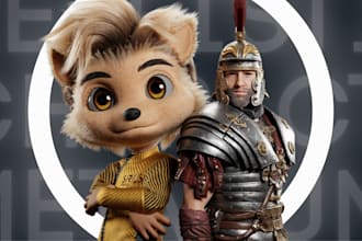 create realistic character model for commercial or games