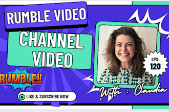 do organic rumble promotion, rumble channel and video