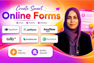 create jotform, typeform, tally, involveme, heyflow, google, survey, custom form