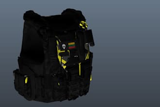 make a custom vest for fivem servers, adding colors and text