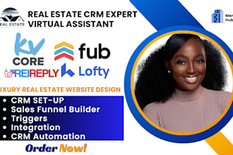 setup lofty CRM, kvcore, rei reply, and real estate CRM automation, idx website