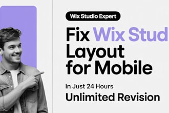 fix your wix studio layout and make it responsive for mobile