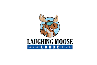 design wonderful laughing moose lodge logo