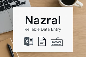 handle data entry, excel, and copy paste tasks efficiently