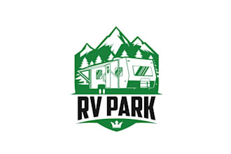 design elegant parks and campgrounds logo for rv travelers
