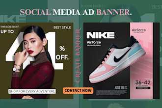 do professional ecommerce ad and product banner design