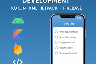 develop android apps using XML, kotlin, and jetpack libraries