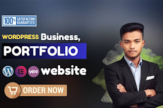 design a modern wordpress portfolio or personal website