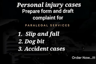 legal documentation for US personal injury cases