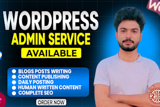 upload content and blog posts as wordpress virtual assistant