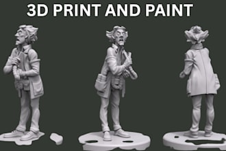 3d model, print and paint custom warhammer, dnd miniatures, props and masks