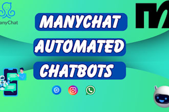 automated chatbots for facebook, instagram and whatsapp using manychat