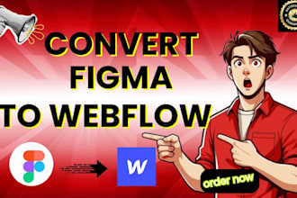 convert figma to webflow website, UI design and webflow developer