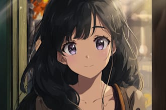 draw your anime girl original character or fanart