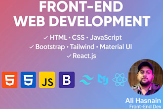 create a custom UI with HTML, CSS, javascript and react