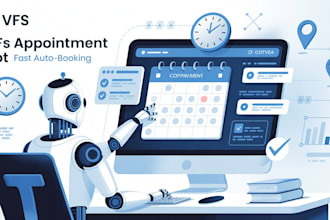 build a custom vfs appointment booking bot or any scheduling bot, booking bot