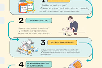 design professional medical posters, infographics, and flyers