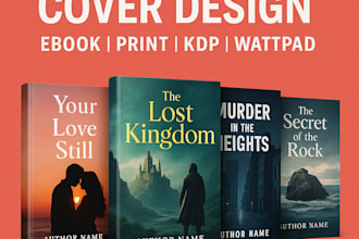 design a professional book cover design with quick delivery