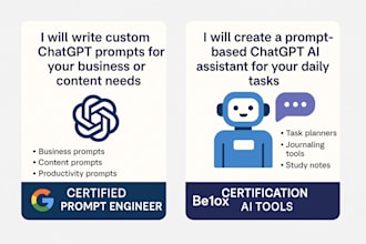 create a prompt based chatgpt ai assistance